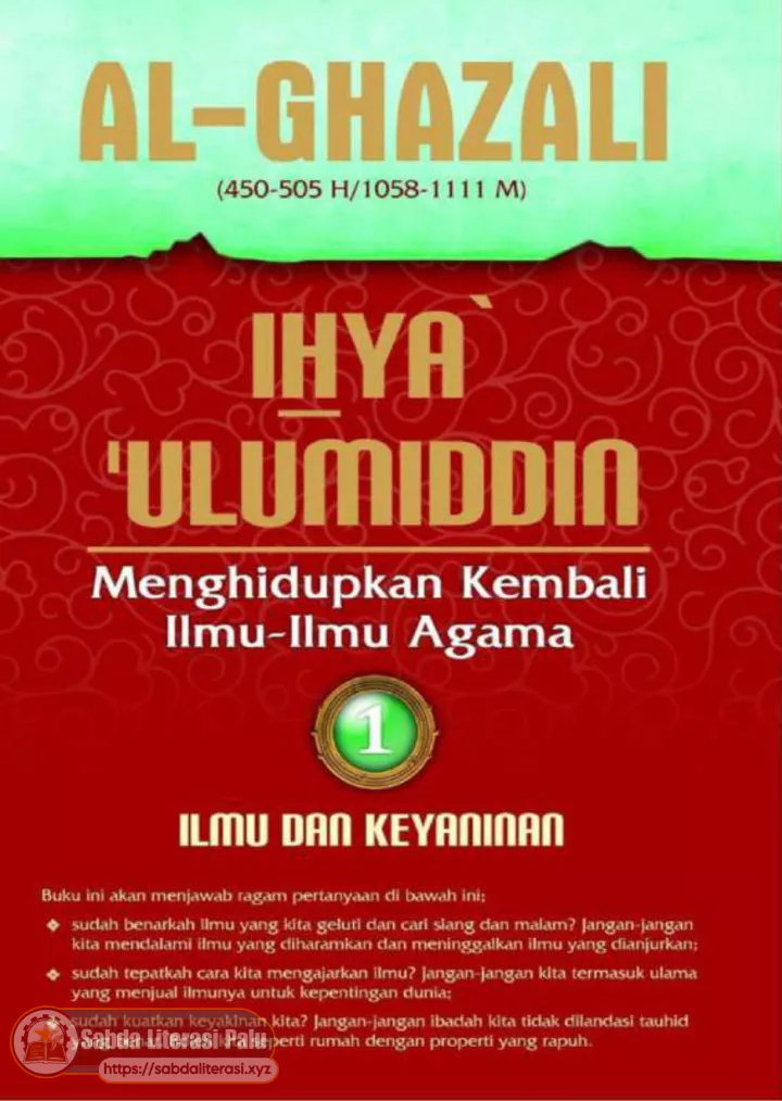 Ihya Ulumiddin (Menghidupkan Kembali Ilmu-Ilmu Agama) 1 Ilmu dan Keyakinan (Al-Ghazali).pdf
